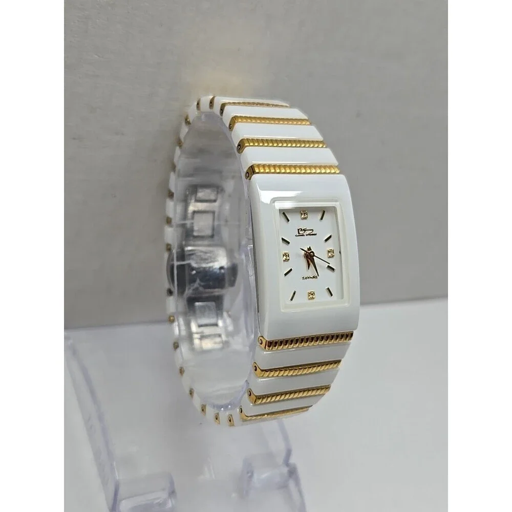 Daniel Steiger Cobra Blanco White Gold Ceramic Sapphire Womens Watch New Battery
